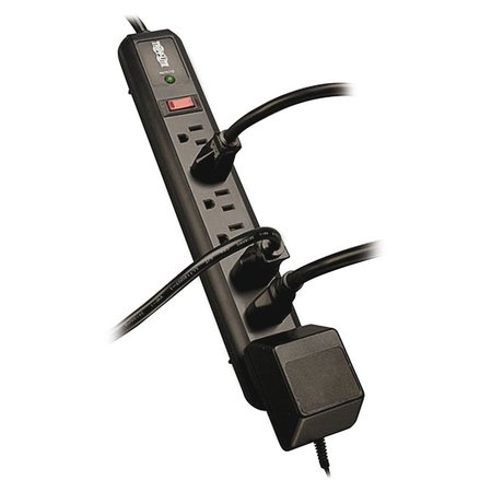 Tripp Lite Surge Suppressor, 1080J, 7-Outlet, 4' Cord, Black TRPTLP74RB